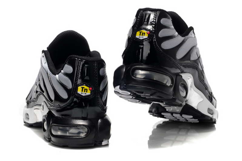 Nike Tn Nouvelles Chaussures Hommes mailler tout gris noir (3)